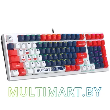 Клавиатура A4Tech Bloody S98 Sports Navy (Bloody BLMS Red) картинка 2